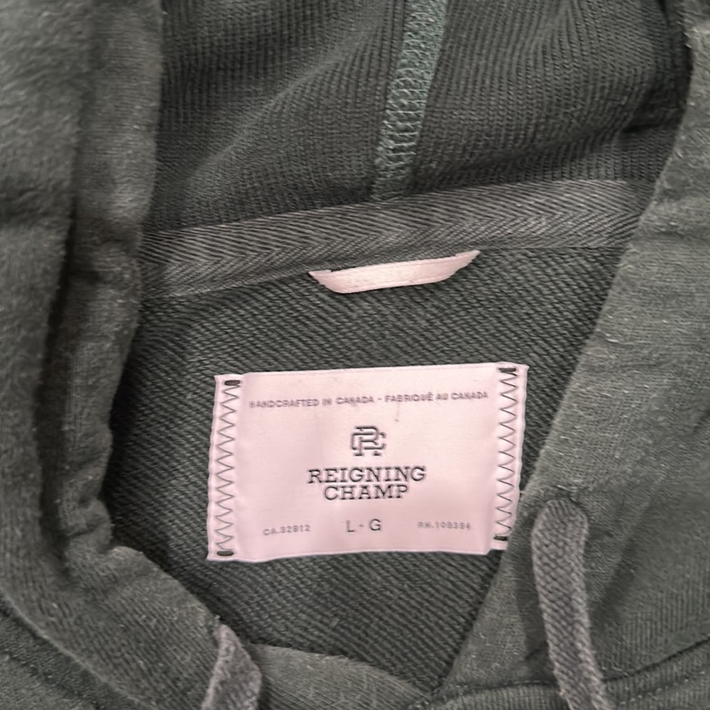 Reigning Champ Slim Fit Hoodie Size L - Picture 2 of 3